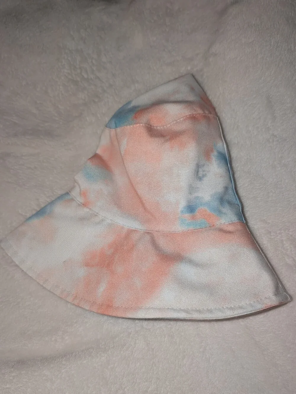 Pastel Tie Dye Bucket Hat Blue & Orange Sun Hat Summer Accessories Kids/Pre-Teen
